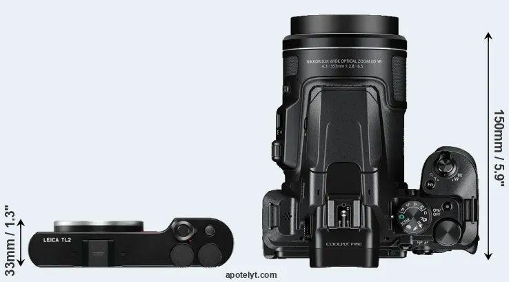 Compare TL2 versus P950 top