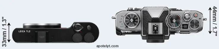 Compare TL2 versus Z fc top
