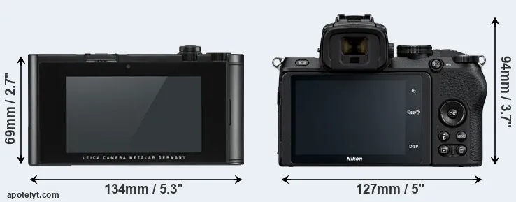 Comparison TL2 or Z50 rear