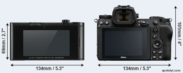 Comparison TL2 or Z6 rear