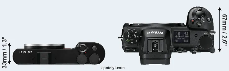 Compare TL2 versus Z6 top