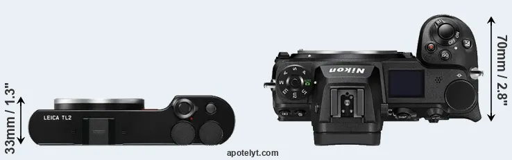 Compare TL2 versus Z7 II top