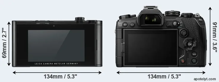 Comparison TL2 or E-M1 III rear