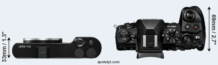 Compare TL2 versus E-M1 III top