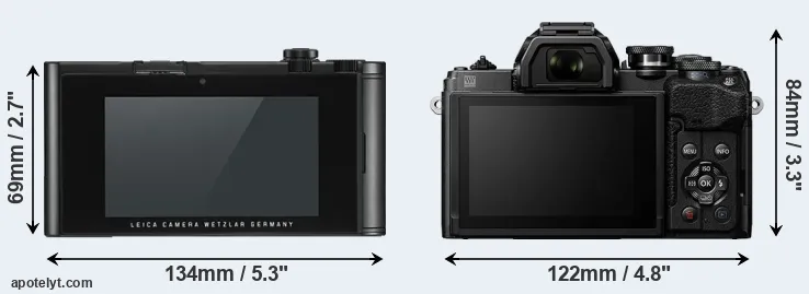 Comparison TL2 or E-M10 IV rear
