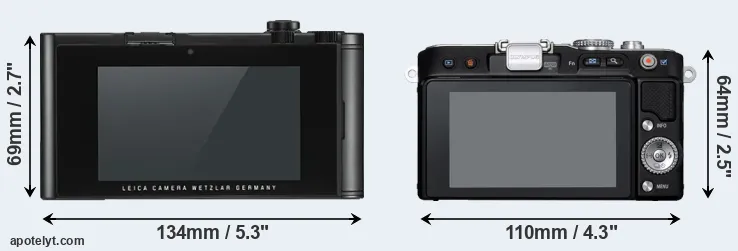 Comparison TL2 or E-PL3 rear