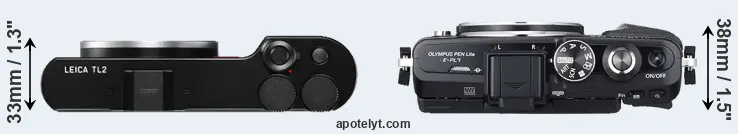 Compare TL2 versus E-PL7 top