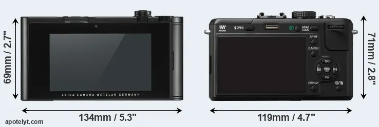 Comparison TL2 or GF1 rear