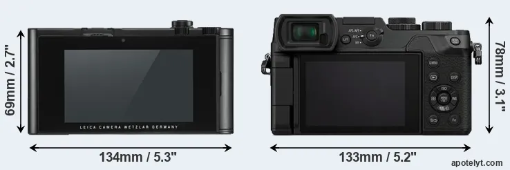 Comparison TL2 or GX8 rear