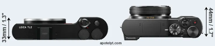 Compare TL2 versus TZ100 top