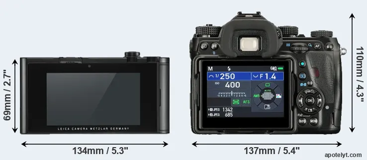 Comparison TL2 or K-1 II rear