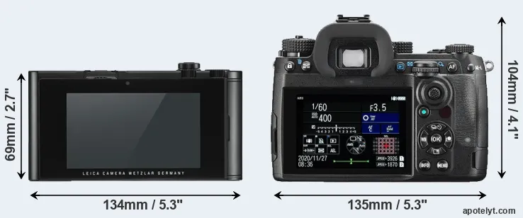 Comparison TL2 or K-3 III rear