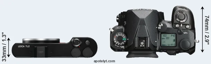Compare TL2 versus K-3 III top