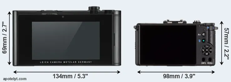 Comparison TL2 or Pentax Q rear