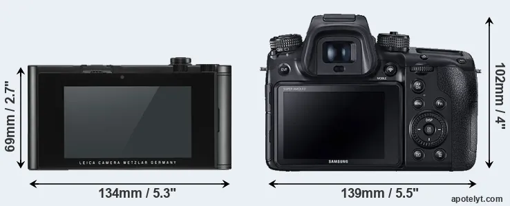 Comparison TL2 or NX1 rear