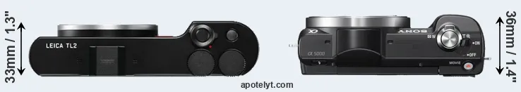 Compare TL2 versus A5000 top