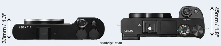 Compare TL2 versus A6000 top