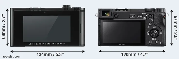Comparison TL2 or A6300 rear