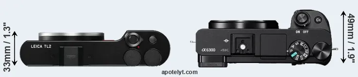 Compare TL2 versus A6300 top