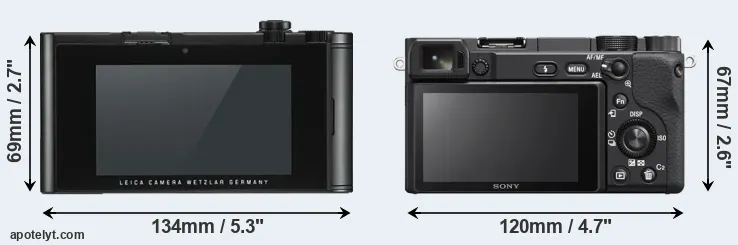 Comparison TL2 or A6400 rear