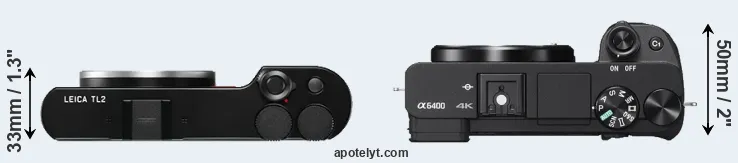 Compare TL2 versus A6400 top
