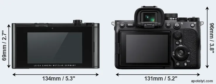 Comparison TL2 or A7 IV rear