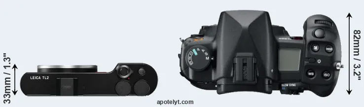 Compare TL2 versus A850 top