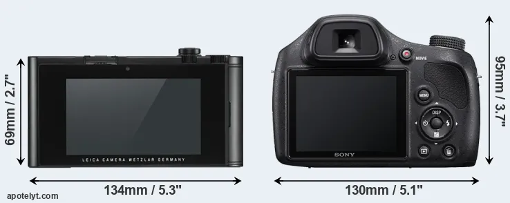 Comparison TL2 or H400 rear