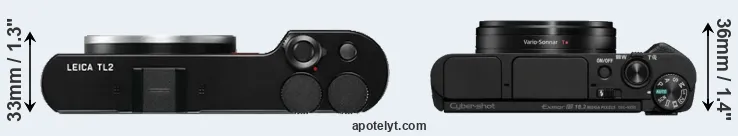 Compare TL2 versus HX95 top