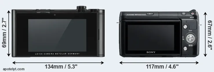 Comparison TL2 or NEX-F3 rear