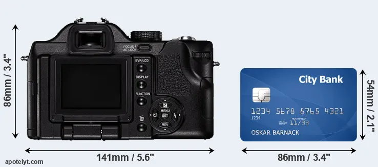 V-LUX 1 and credit card rear side