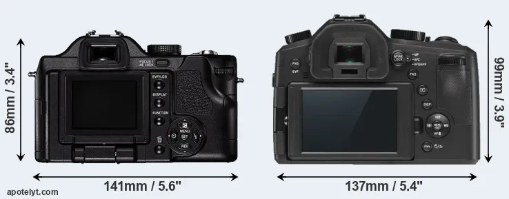 Comparison V-LUX 1 or V-LUX Typ 114 rear