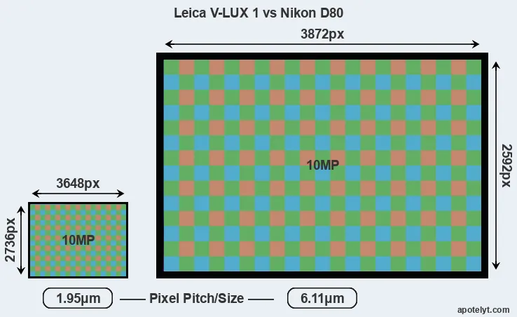 V-LUX 1 versus D80 MP