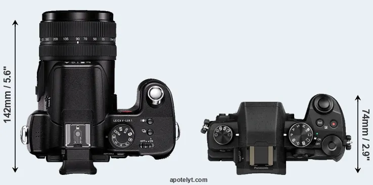 Compare V-LUX 1 versus G80 top