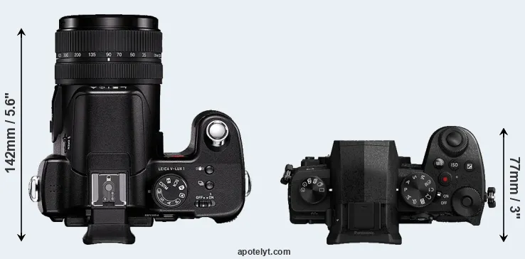 Compare V-LUX 1 versus G90 top