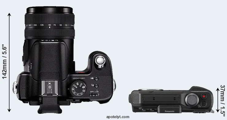 Compare V-LUX 1 versus TS7 top