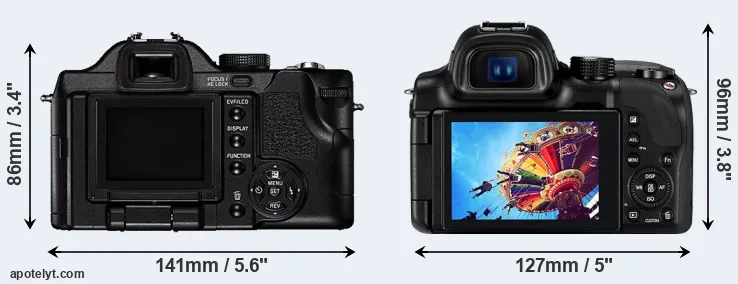 Comparison V-LUX 1 or NX30 rear