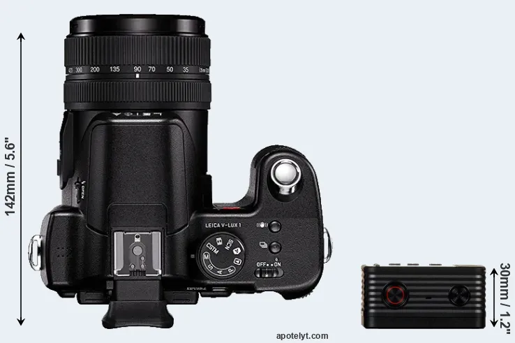Compare V-LUX 1 versus RX0 top