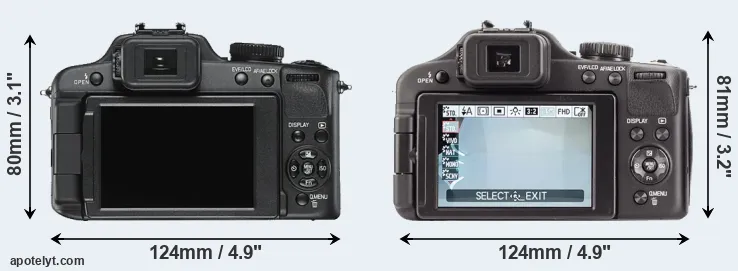 Comparison V-LUX 2 or V-LUX 3 rear
