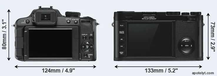 Comparison V-LUX 2 or X Typ 113 rear