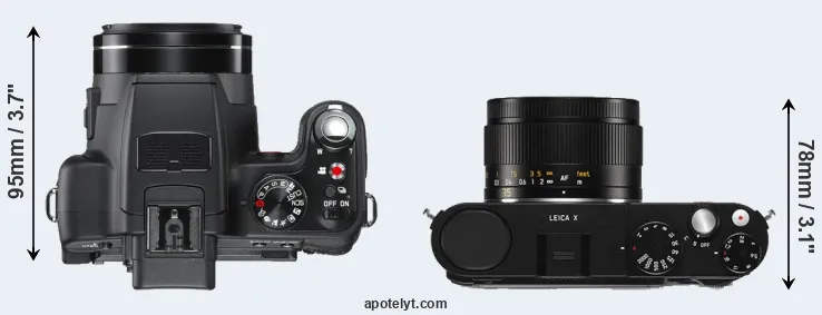 Compare V-LUX 2 versus X Typ 113 top