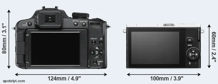 Comparison V-LUX 2 or J4 rear