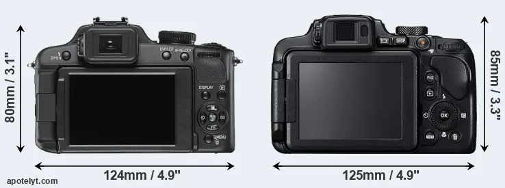 Comparison V-LUX 2 or B700 rear