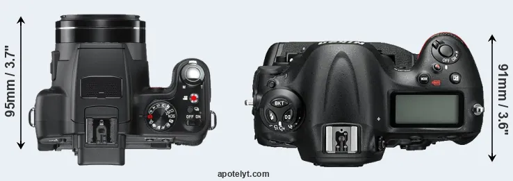 Compare V-LUX 2 versus D4S top
