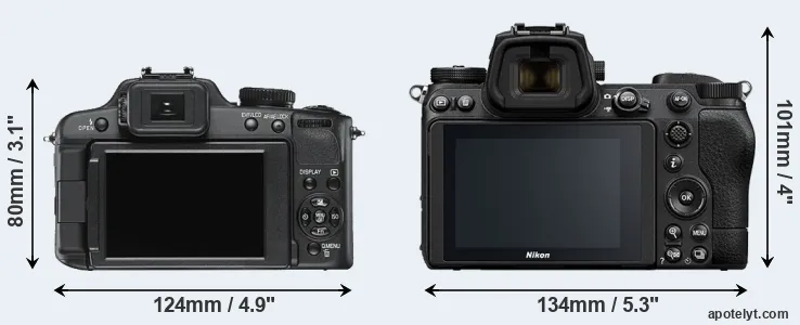 Comparison V-LUX 2 or Z6 II rear