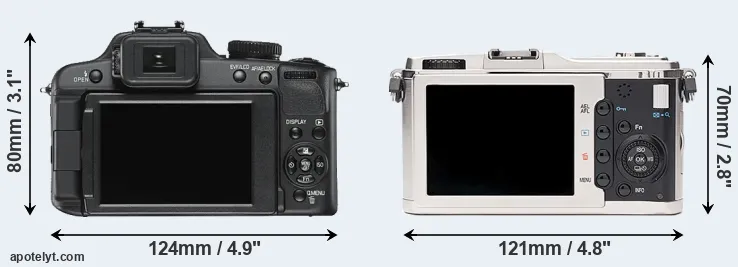 Comparison V-LUX 2 or E-P1 rear