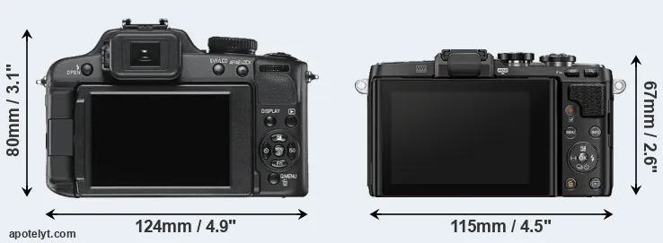 Comparison V-LUX 2 or E-PL7 rear