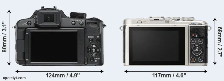 Comparison V-LUX 2 or E-PL9 rear