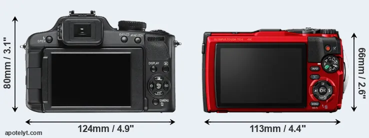 Comparison V-LUX 2 or TG-6 rear