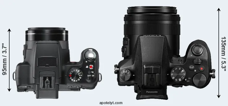 Compare V-LUX 2 versus FZ2500 top